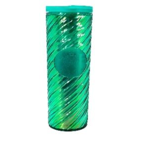 2012 Starbucks Green Christmas Ribbon Tumbler